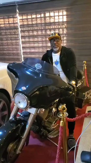 Dino Melaye flaunts his powerbike