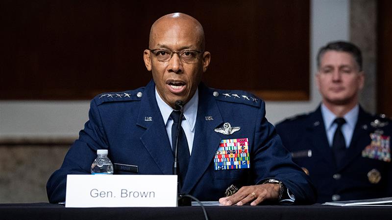 General Brown is the new chief of staff of the US Air Force