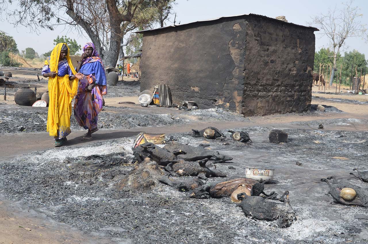 Boko Haram terrorists attacked villages in Borno killing at least 80 persons