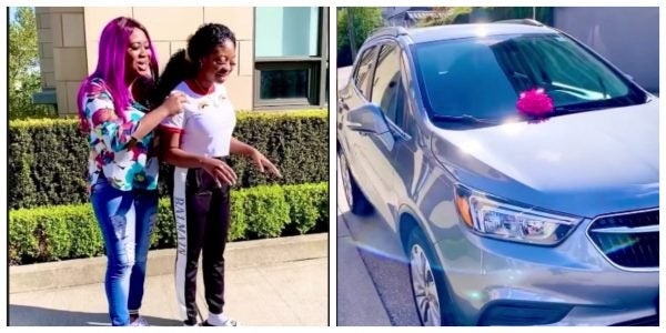 Lolo Bekeh blessed her younger sister with a car