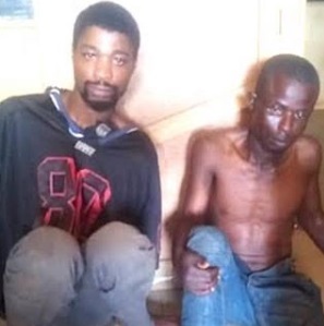 The suspects after they were arrested