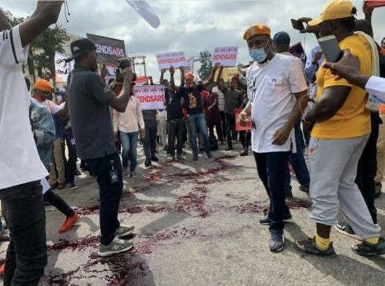 Protesters in Abuja