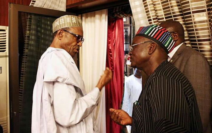 Muhammadu Buhari and Samuel Ortom