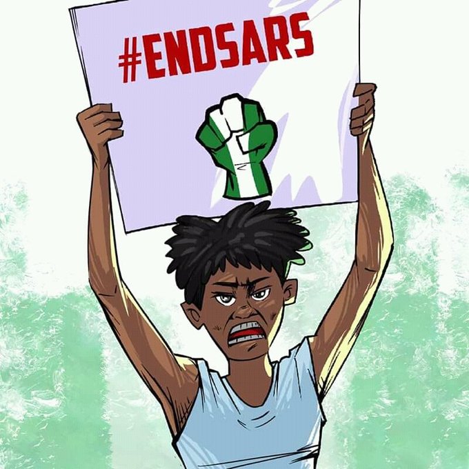 #EndSARS protester