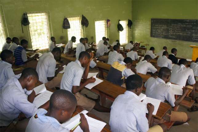 WAEC students writing exams (file photo)