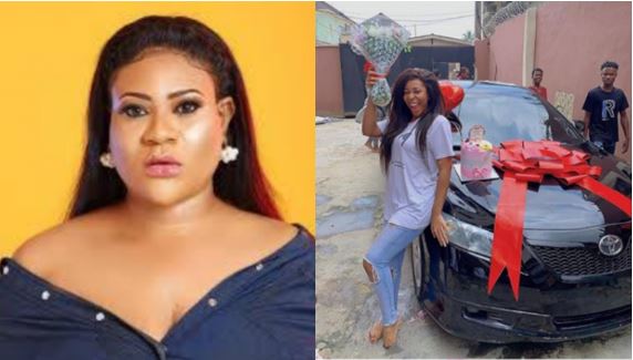 Nkechi gifts his sister a car