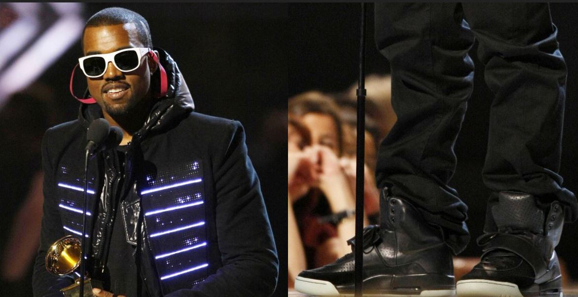 A Pair of 'Nike Air Yeezy' Sneakers Kanye West Wore to the Grammys