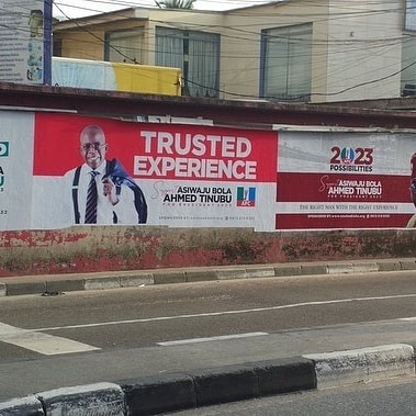 Tinubu's campaign posters