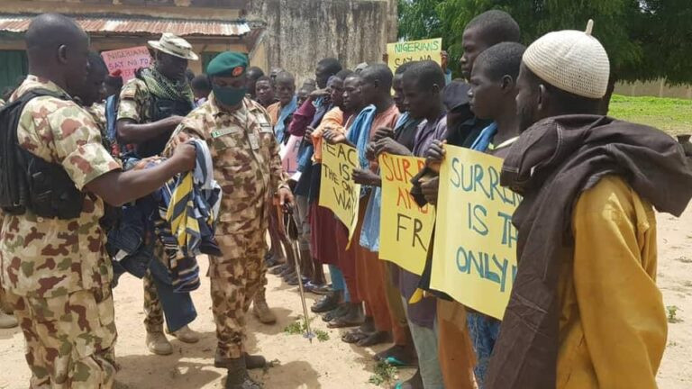 Boko Haram terrorists surrender to the army