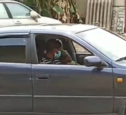 Chidinman cruising inside a camry car