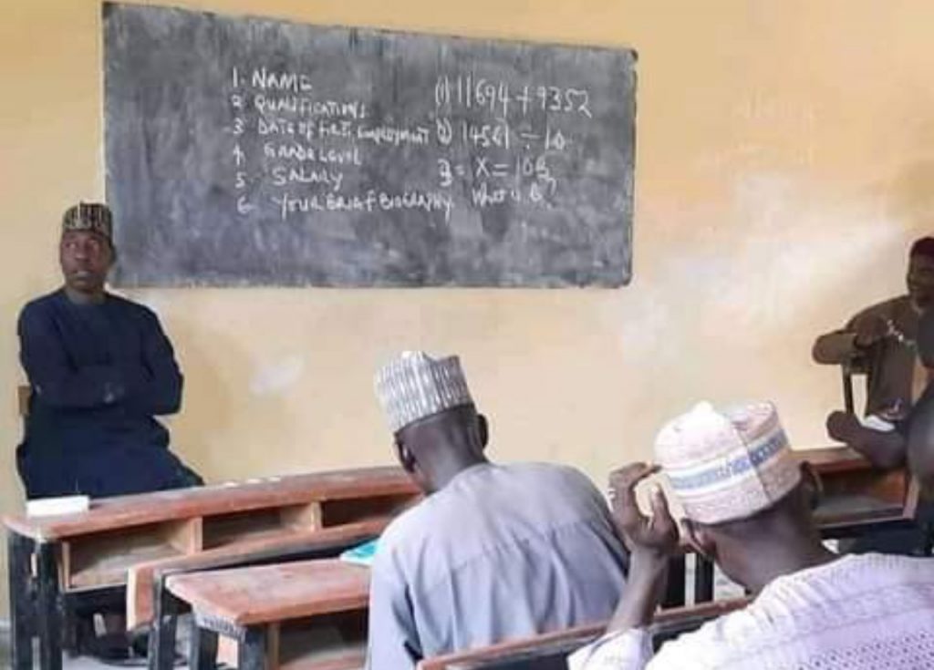 Zulum invigilating teachers