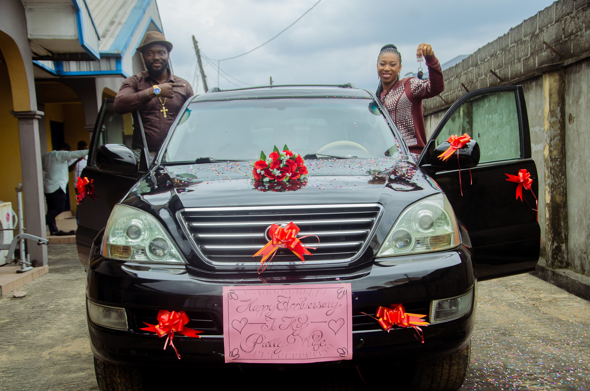 Pastor gifts wife a car