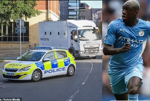 Disgraced Manchester City Star, Benjamin Mendy Brought to Court in