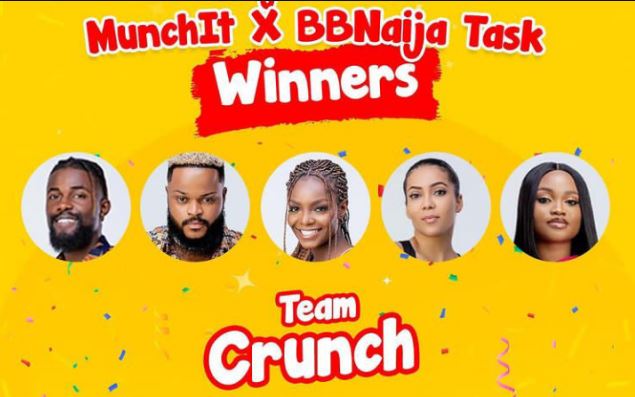 Team Crunch Wins N1 Million In Munch It Task