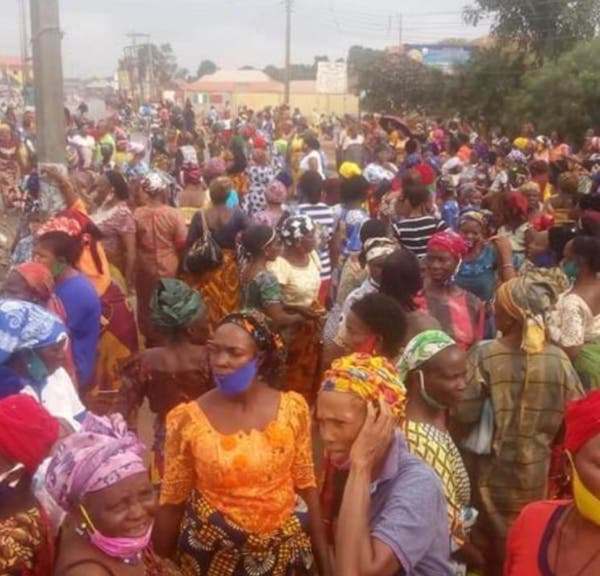 Edo women protest against Fulanis in the state