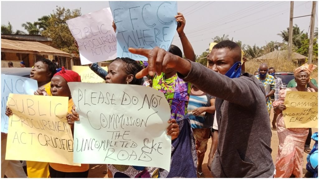 Protesters take over Enugu state