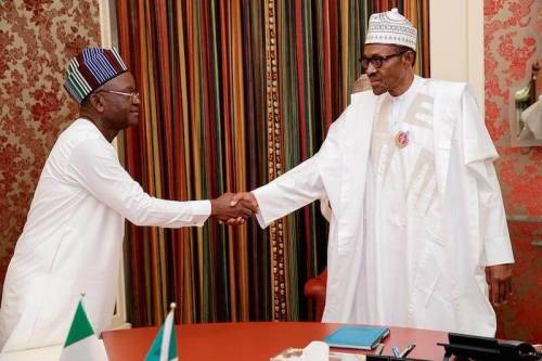 Governor Ortom and President Muhammadu Buhari