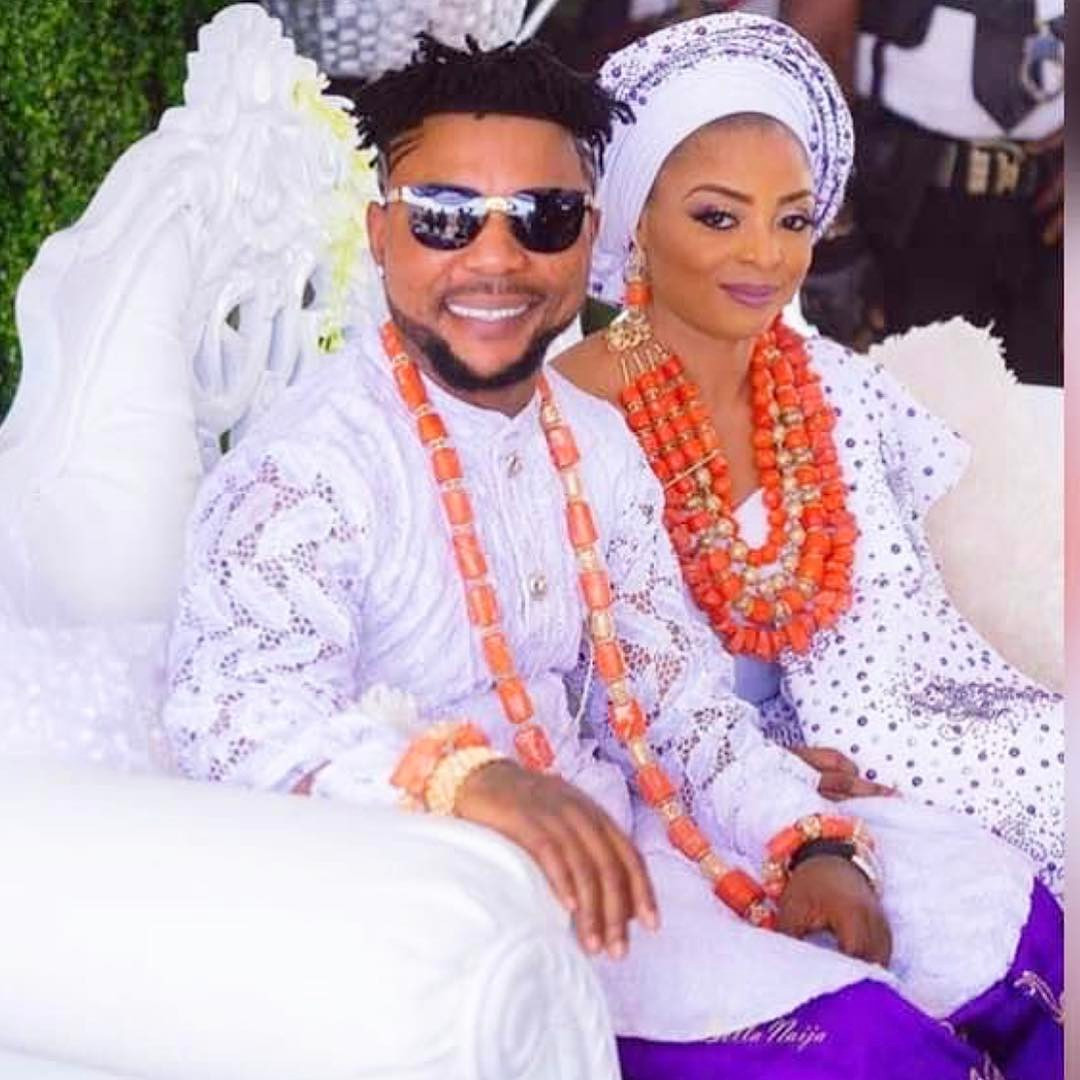 Oritsefemi and wife, Nabila