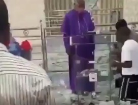 Yahoo boys spray money on the altar