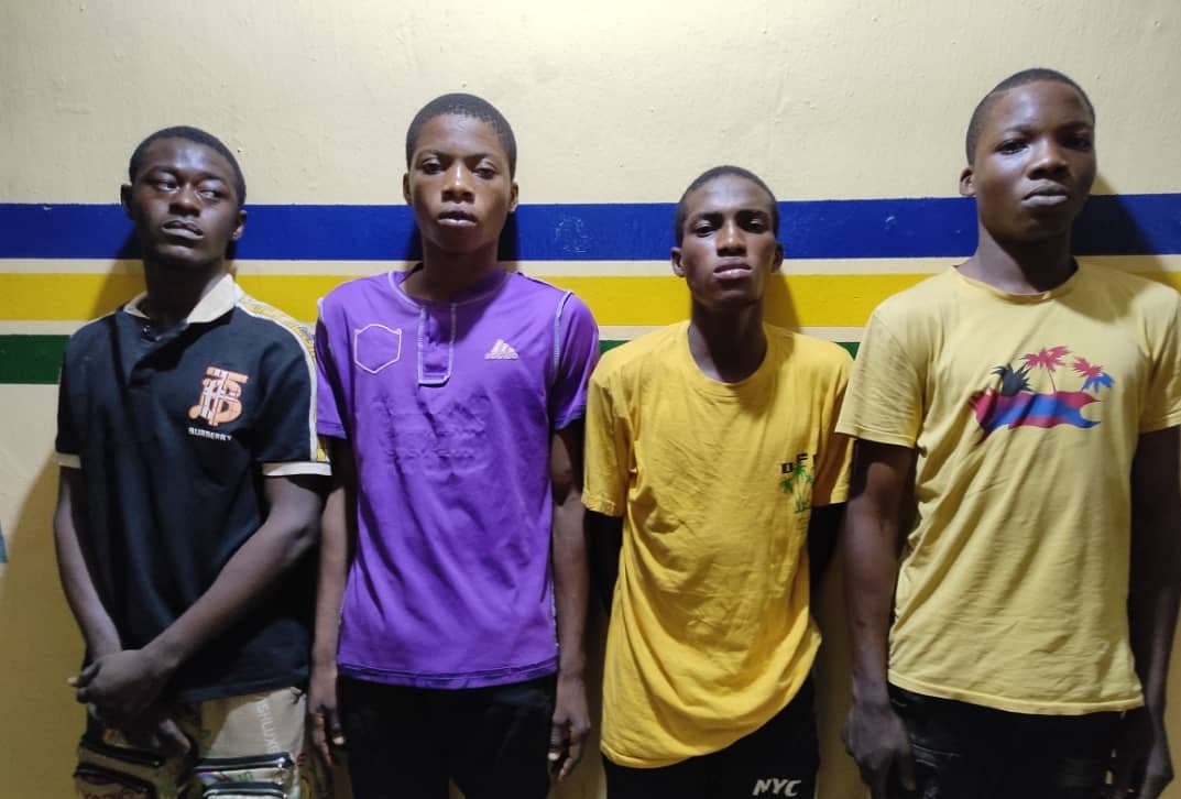 Four suspected rapists arrested by the police