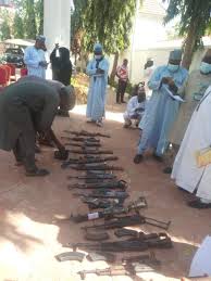 Weapons surrendered by bandits