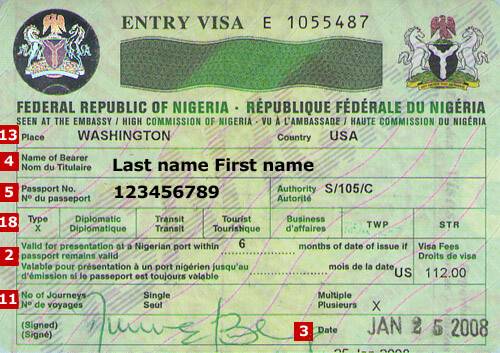 Nigerian visa 