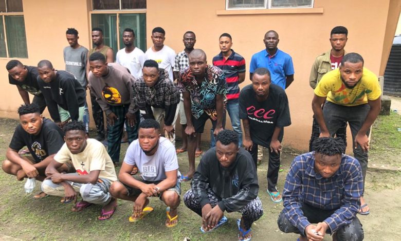 Yahoo boys arrested in Lagos