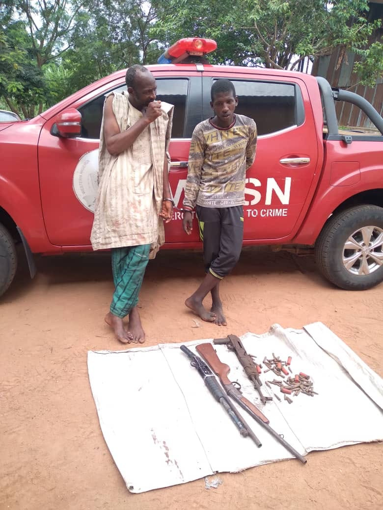 Bandits arrested in Oyo state with guns