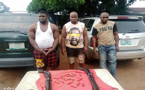 The suspected armed robbers