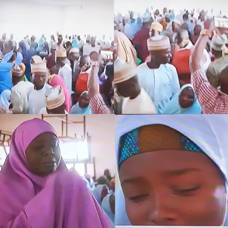 Jangebe schoolgirls and parents reunite