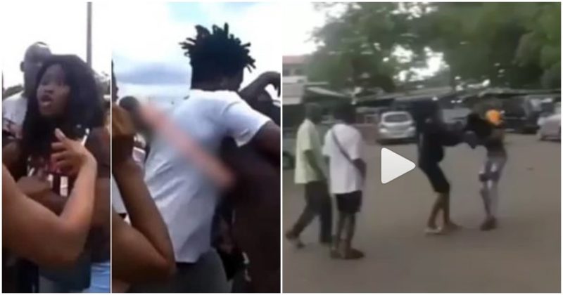 Public fight between student and boyfriend