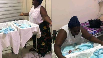 Woman gives birth to a set of twins