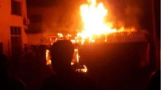 INEC office on fire