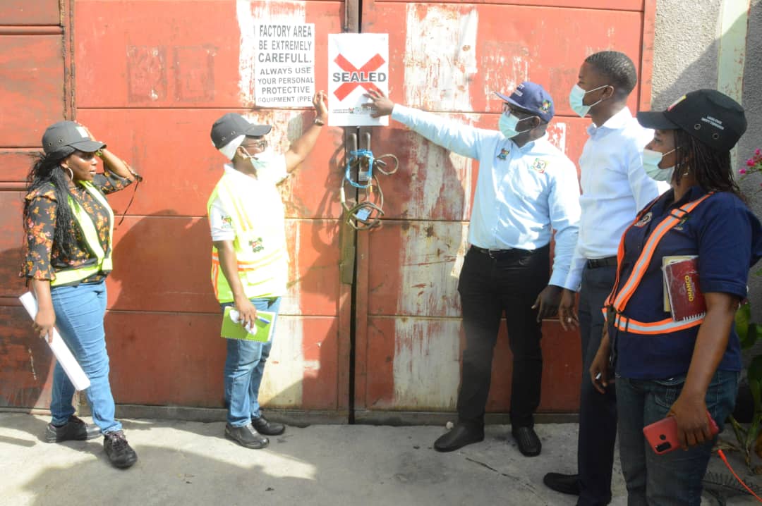 Chinese factory sealed by Lagos government