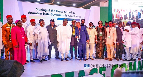 Anambra governorship candidates sign peace accord