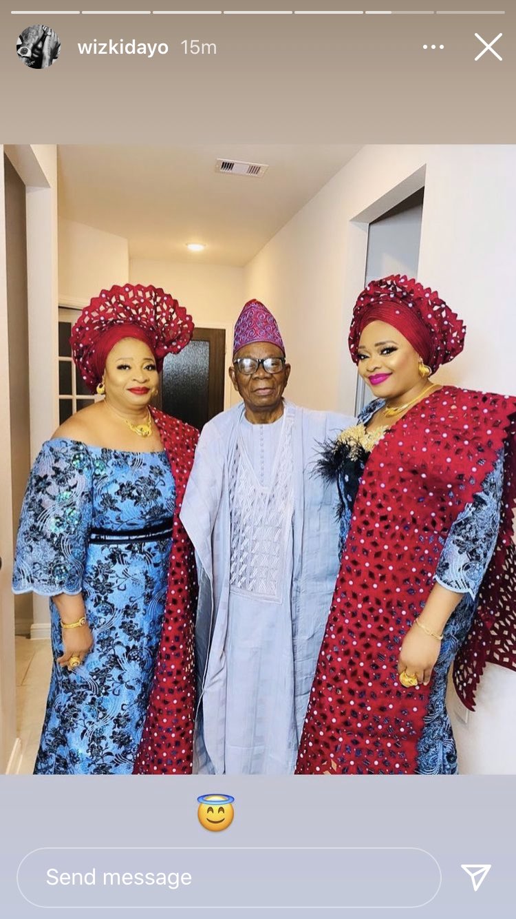 Wizkid shows off his parents