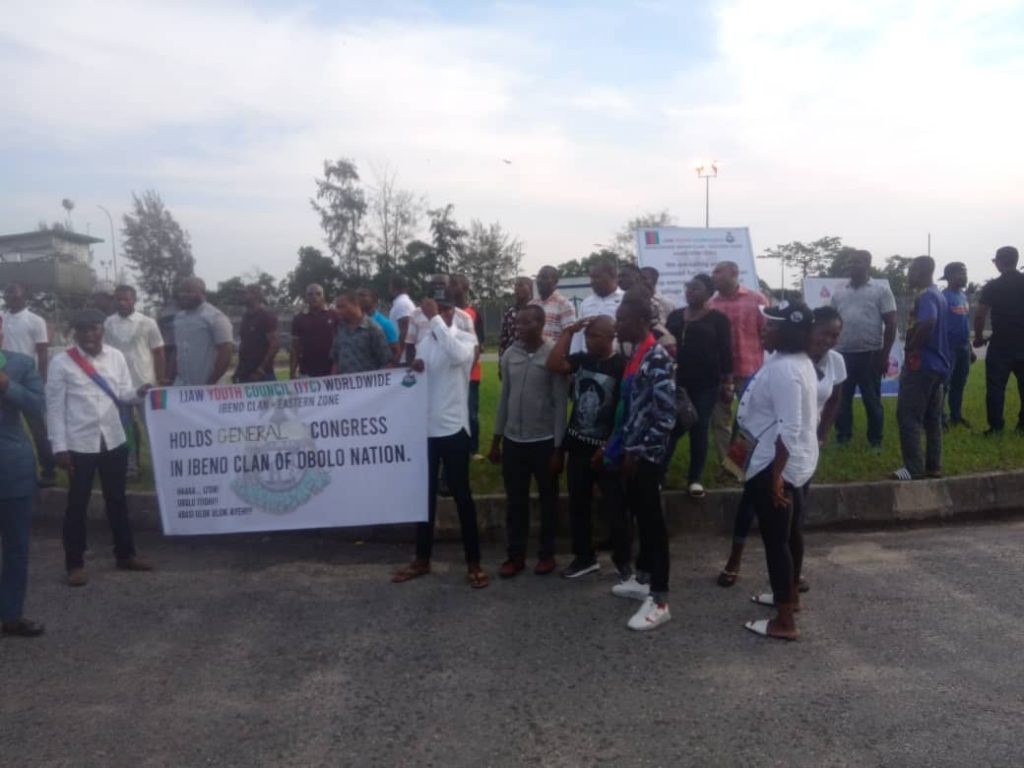 Youths protest against ExxonMobil