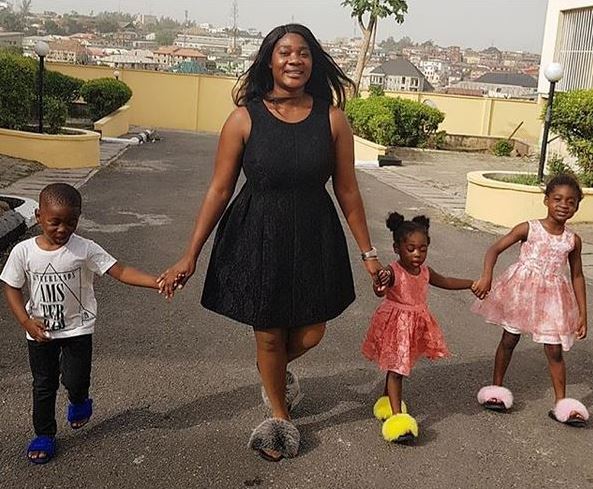 Mercy Johnson and kids