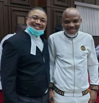 Nnamdi Kanu and lawyer