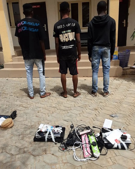 EFCC Arrests Three Alleged Internet Fraudsters In Gombe (Photo)