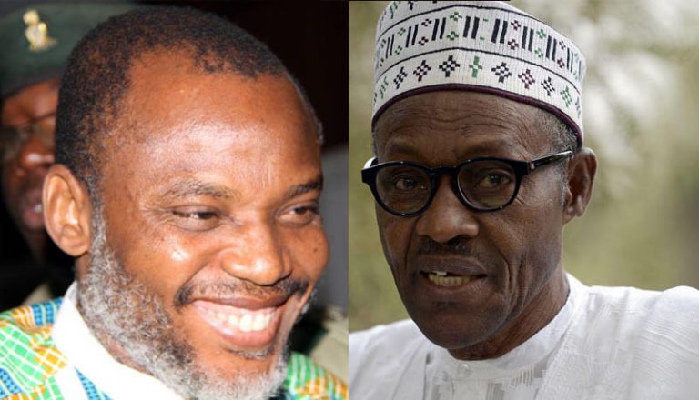 Nnamdi Kanu and Muhammadu Buhari