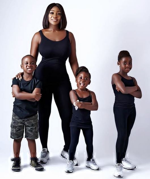 Mercy Johnson and children