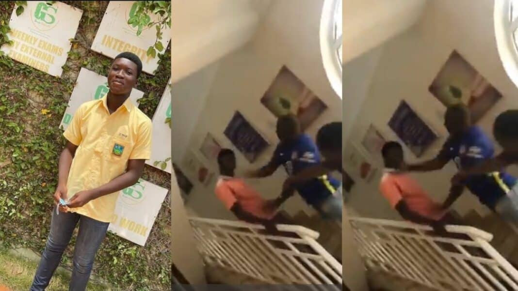 Drama As Man Publicly Beats His Son For Taking His Girlfriend Out