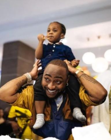 Davido and son