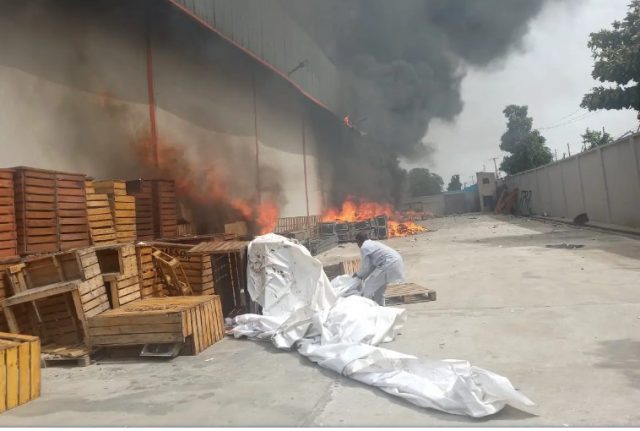 Warehouse fire