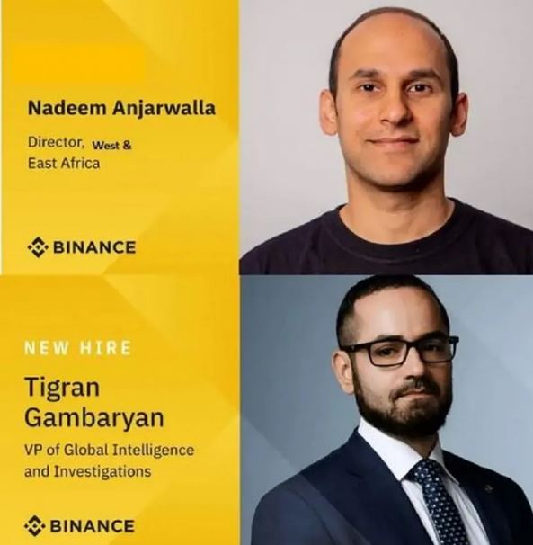 Binance executives