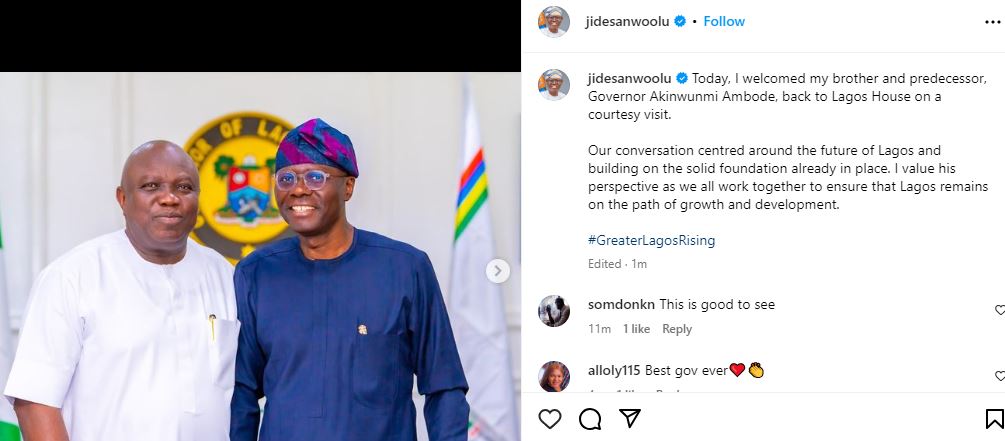 Akinwunmi Ambode, Babajide Sanwo-Olu