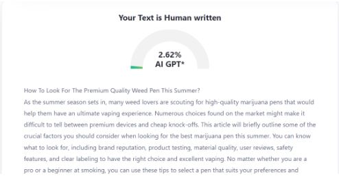 How To Look For The Premium Quality Weed Pen This Summer?