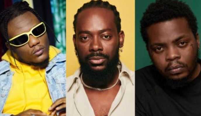 Olamide, Pheelz and Adekunle Gold