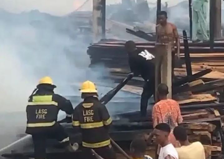 Plank market fire